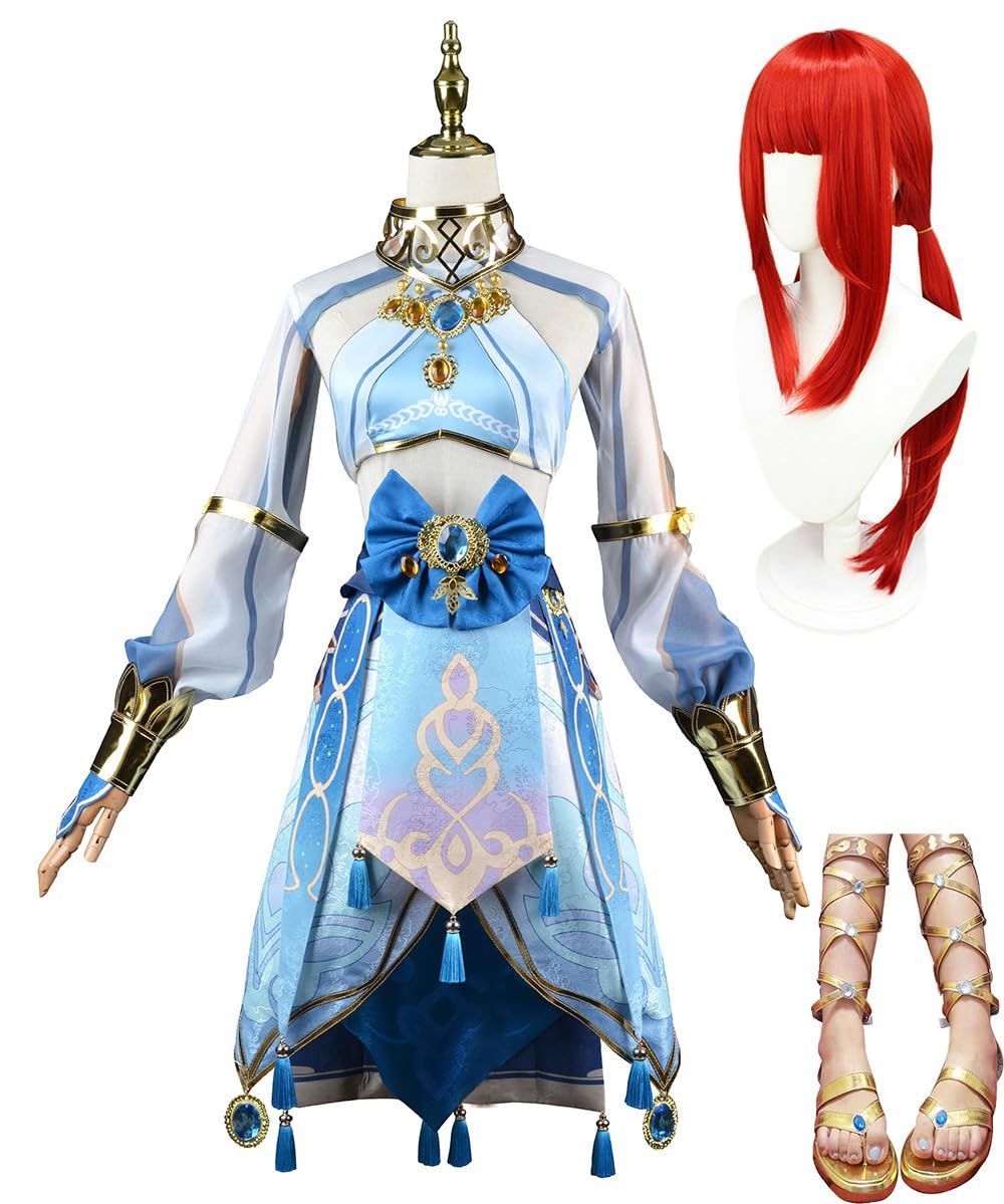 五次元 精巧 高品質 原神 コスプレ衣装 フルセット cosplay ウイッグ-靴付き 人気キャラ 仮装 ハロウィン クリスマス 学園祭 文化祭 ステージ服 誕 BJ0927ML04