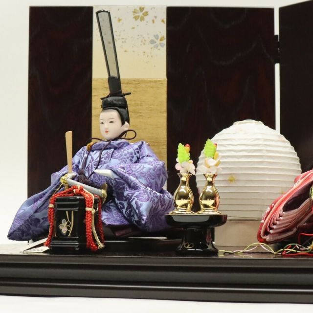 雛人形 京九番(十番) 五人飾 桜華 京刺繍 小出松寿 雛人形 親王平飾り