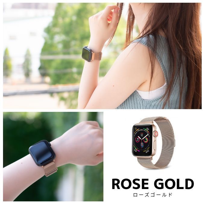 【yoo】Apple Watch40mm用グラファイトミラネーゼループ 訳あり】Apple Watch グラファイトミラネーゼループ