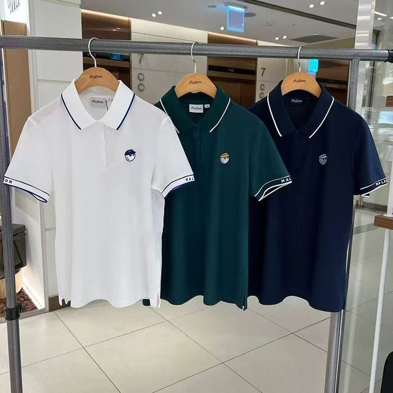 マルボンゴルフ ポロシャツ malbon golf メンズ シャツ 白色XXL マルボンゴルフ ポロシャツ malbon golf メンズ シャツ 白i色XXL