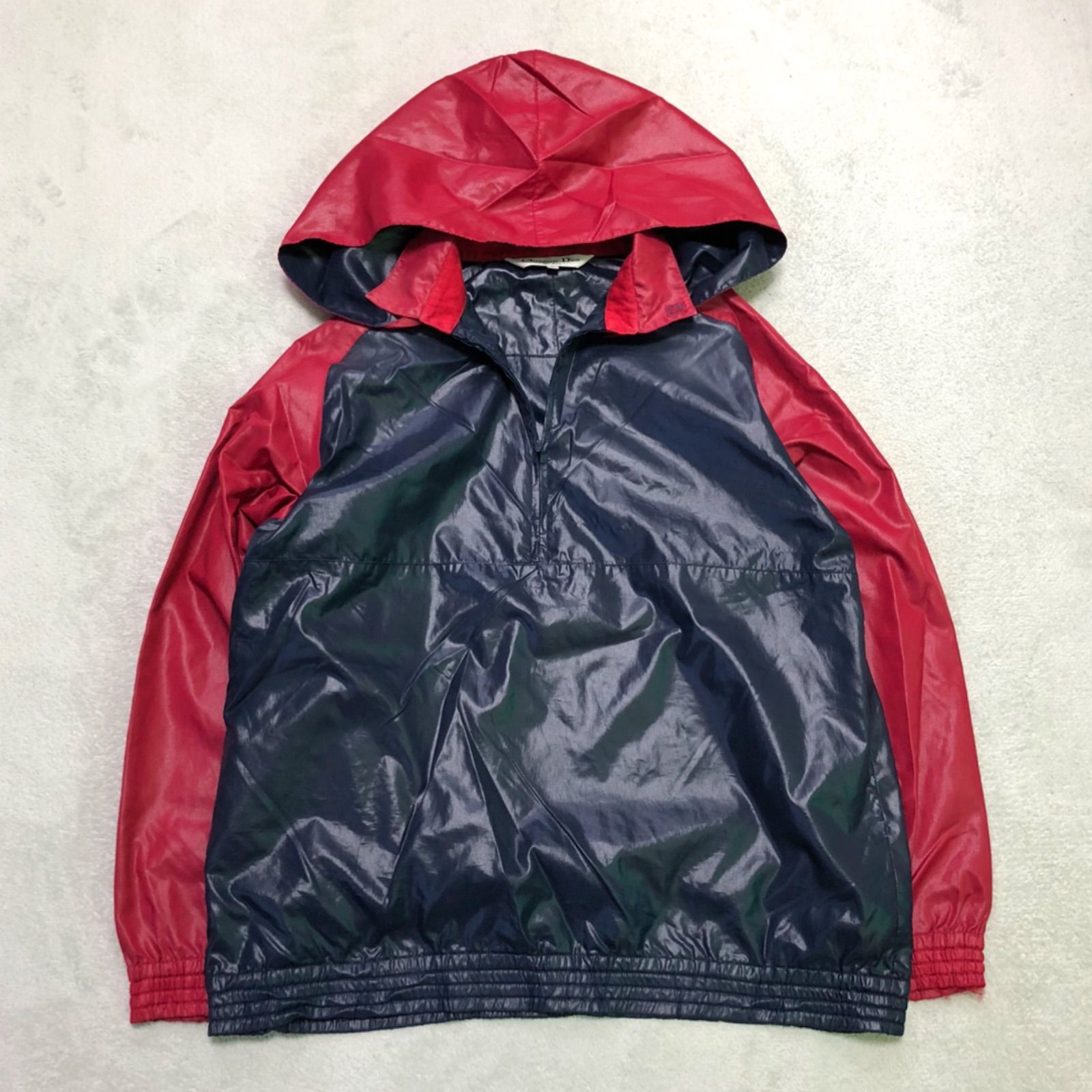 Dior ネイビーフード付きナイロンジャケット