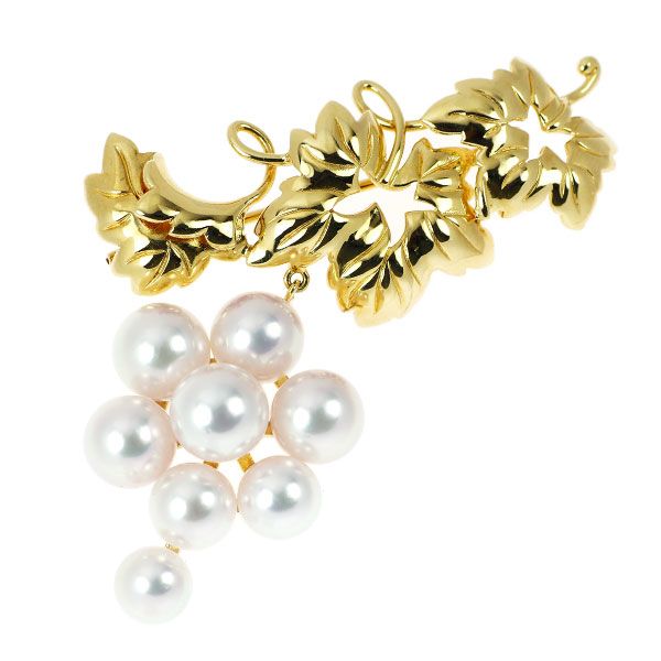 MIKIMOTO ミキモト アコヤパールブローチ　K-18 YG MIKIMOTO ミキモト アコヤパールブローチK-18 YG