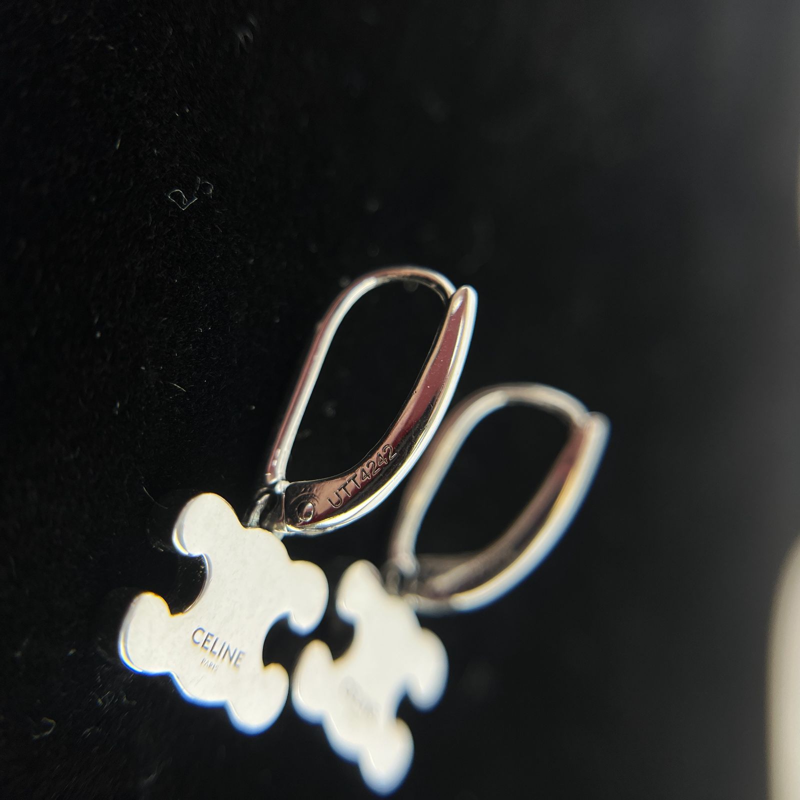 中古】CELINE セリーヌ アクセサリー トリオンフ ピアス UTT4242