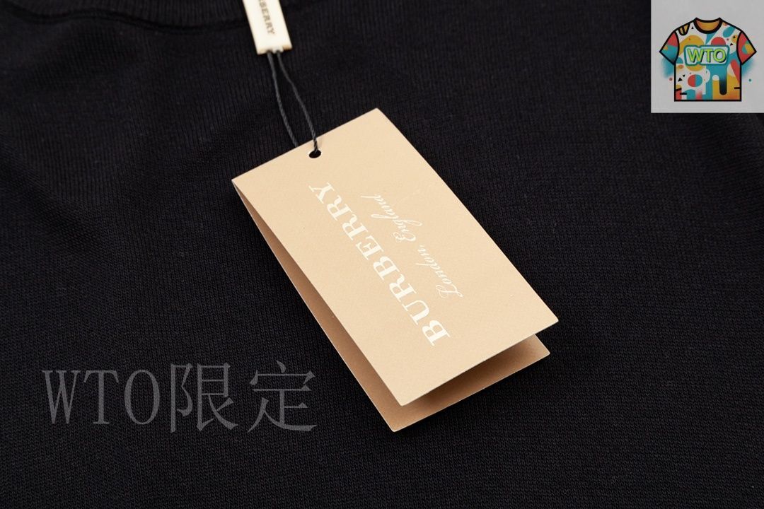 今日WTO】BURBERRY Classic Patchwork Knit Short-Sleeve T-LR88