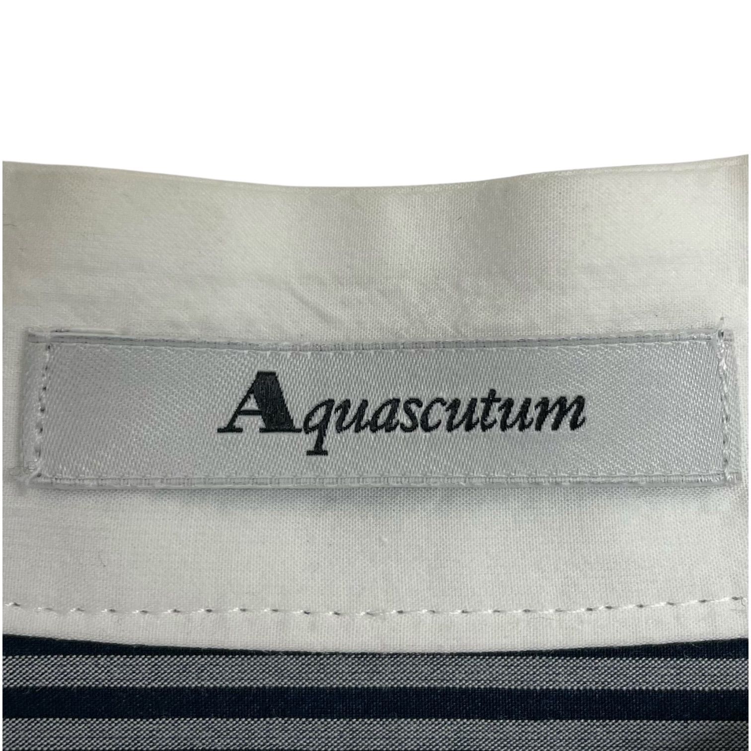Aquascutum アクアスキュータム ストライプシャツ 長袖シャツ
