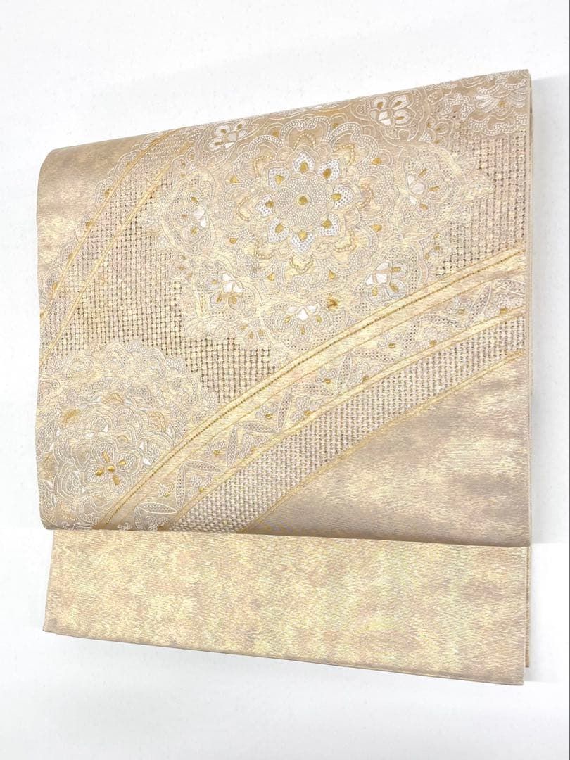 蘇州刺繍 相良刺繍 汕頭刺繍 袋帯 金糸 正絹 お太鼓柄 - メルカリ