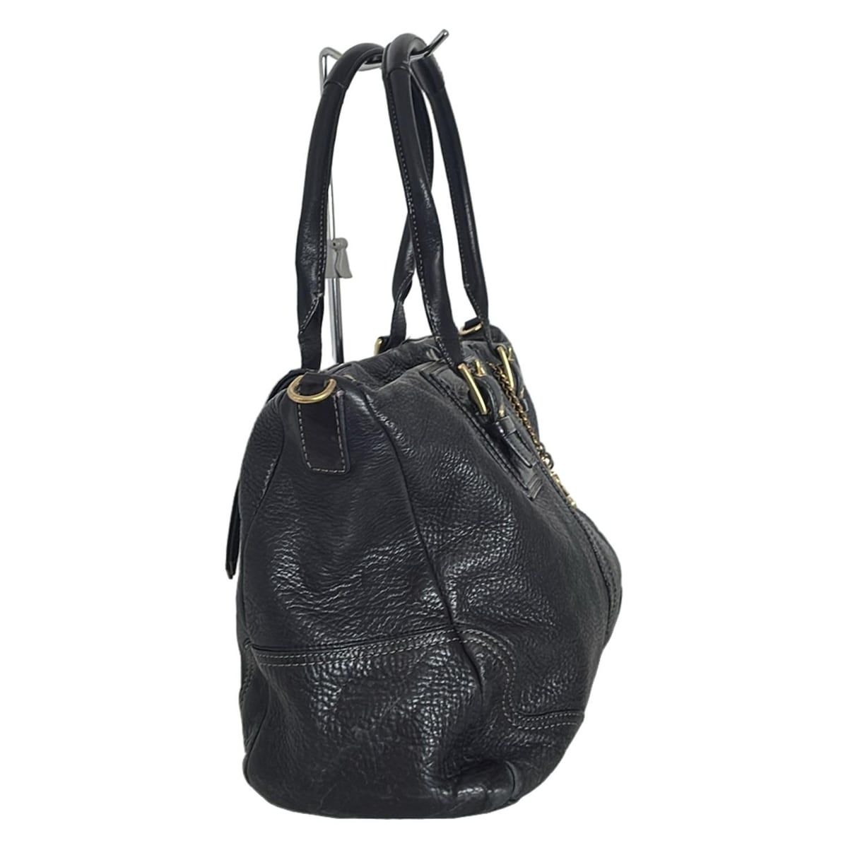 COACH(コーチ) ハンドバッグ ハンプトンズレザーサッチェル F12444 黒