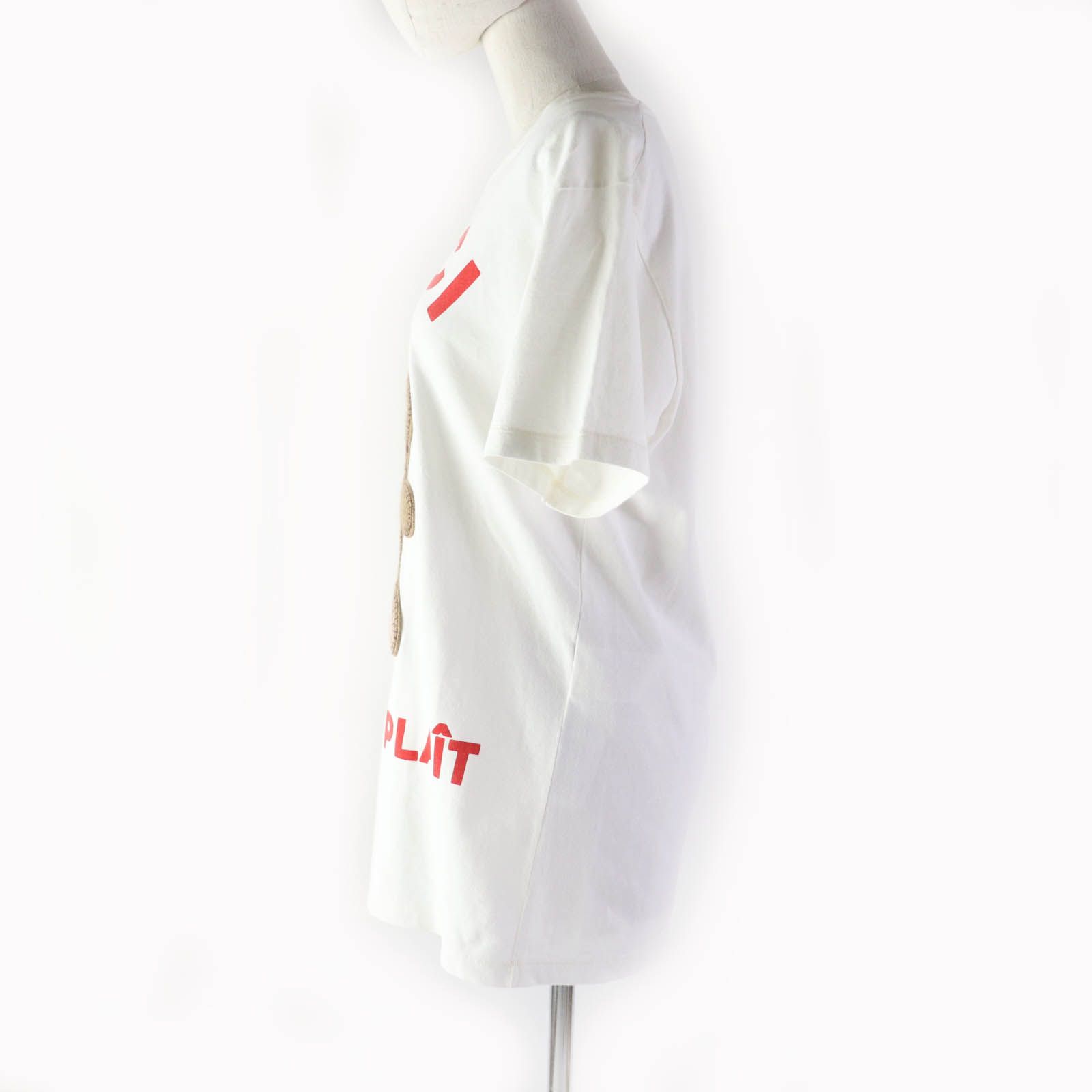 GUCCI - 極美品★GUCCI グッチ 23SS 717422 XJFNE コットン100％ テディベアパッチ付 クルーネック 半袖Ｔシャツ ホワイト XS イタリア製 正規品 レディース GUCCI - 極美品☆GUCCI グッチ 23SS 717422 XJFNE コットン100