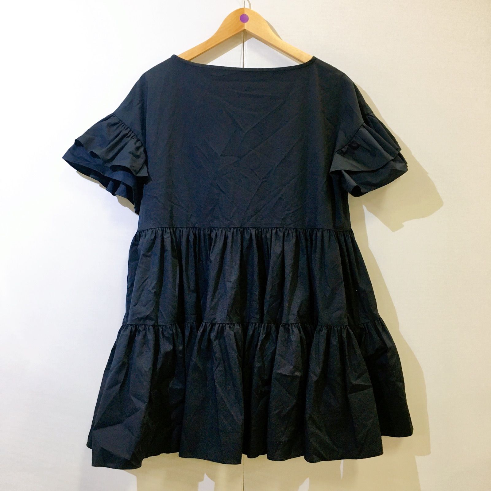 美品】eimy istoire エイミーイストワール フリルスリーブティアード 