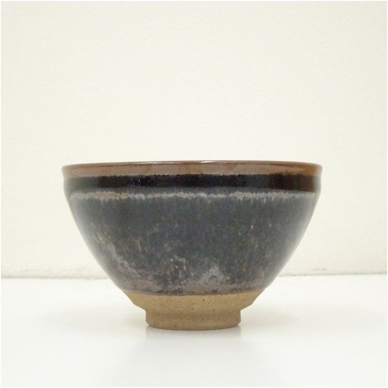 河村又次郎 窯変 ぐい呑み 其中窯 河村又次郎造 粉引茶碗（共箱）