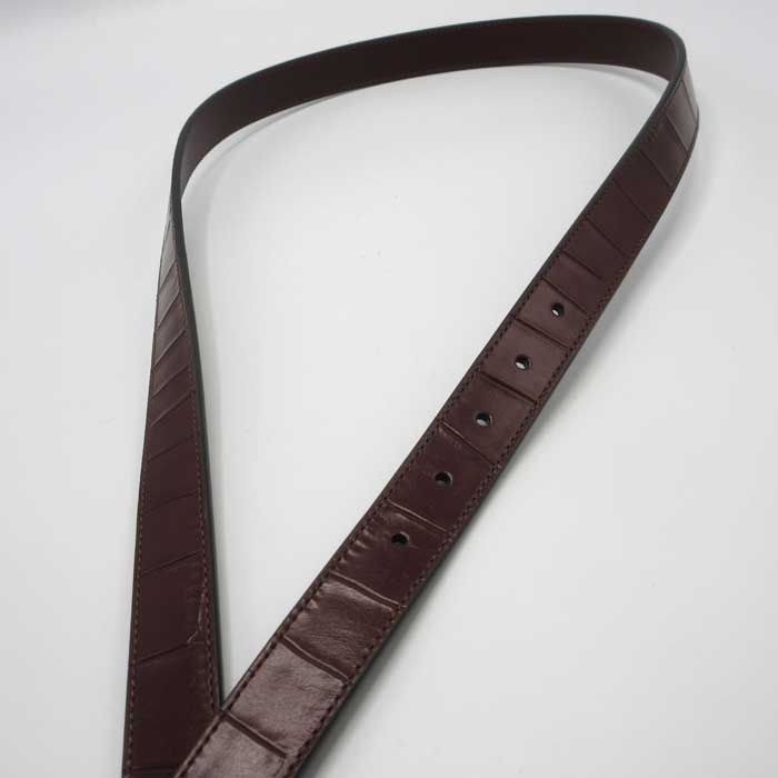 コーチ アパレル ベルト COACH クロコ調 シグネチャーバックル