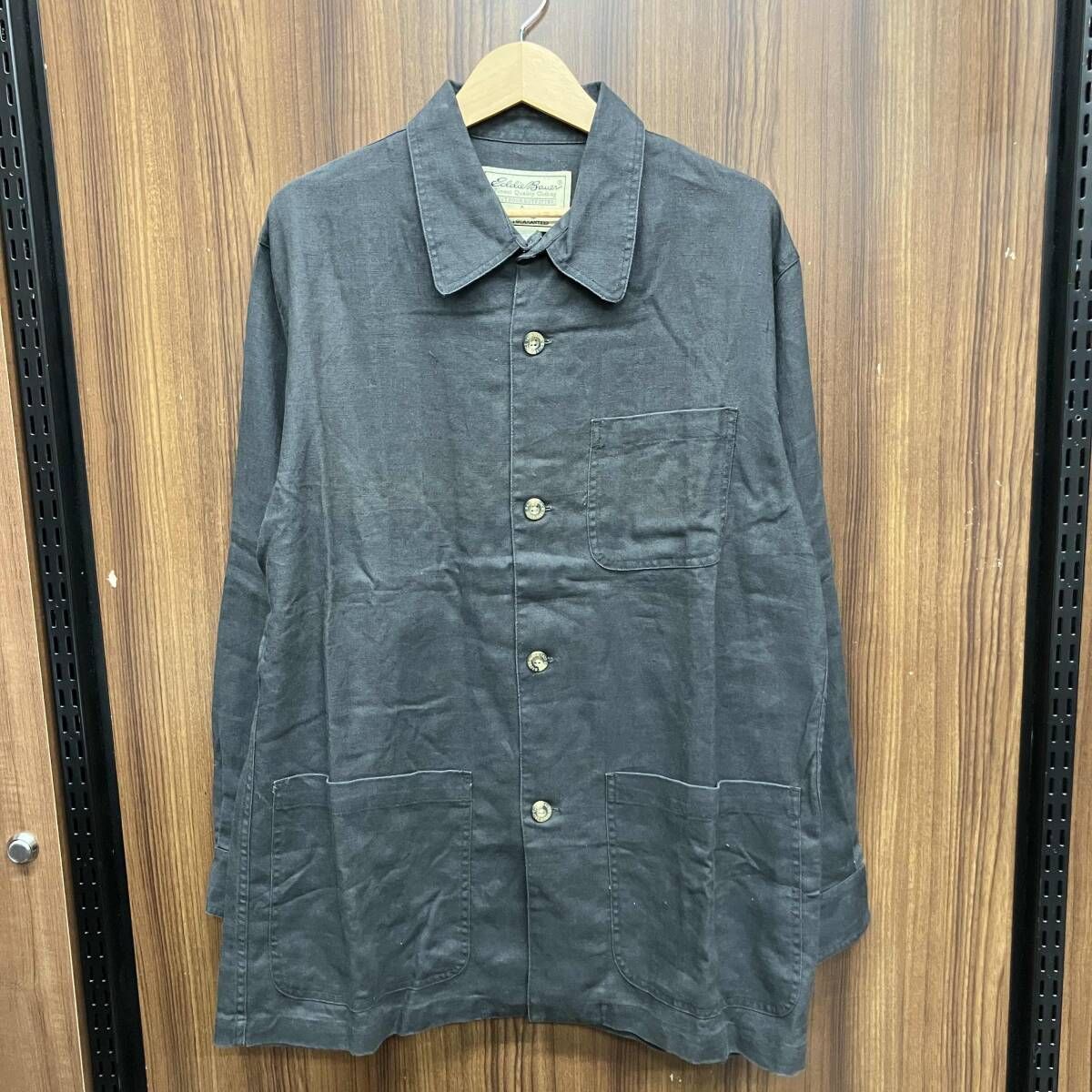 【エディバウアーLサイズ】 カバーオールジャケット／インナー取り外しOK Eddie Bauer エディーバウアー EDDIE BAUER BARN JACKET バーン
