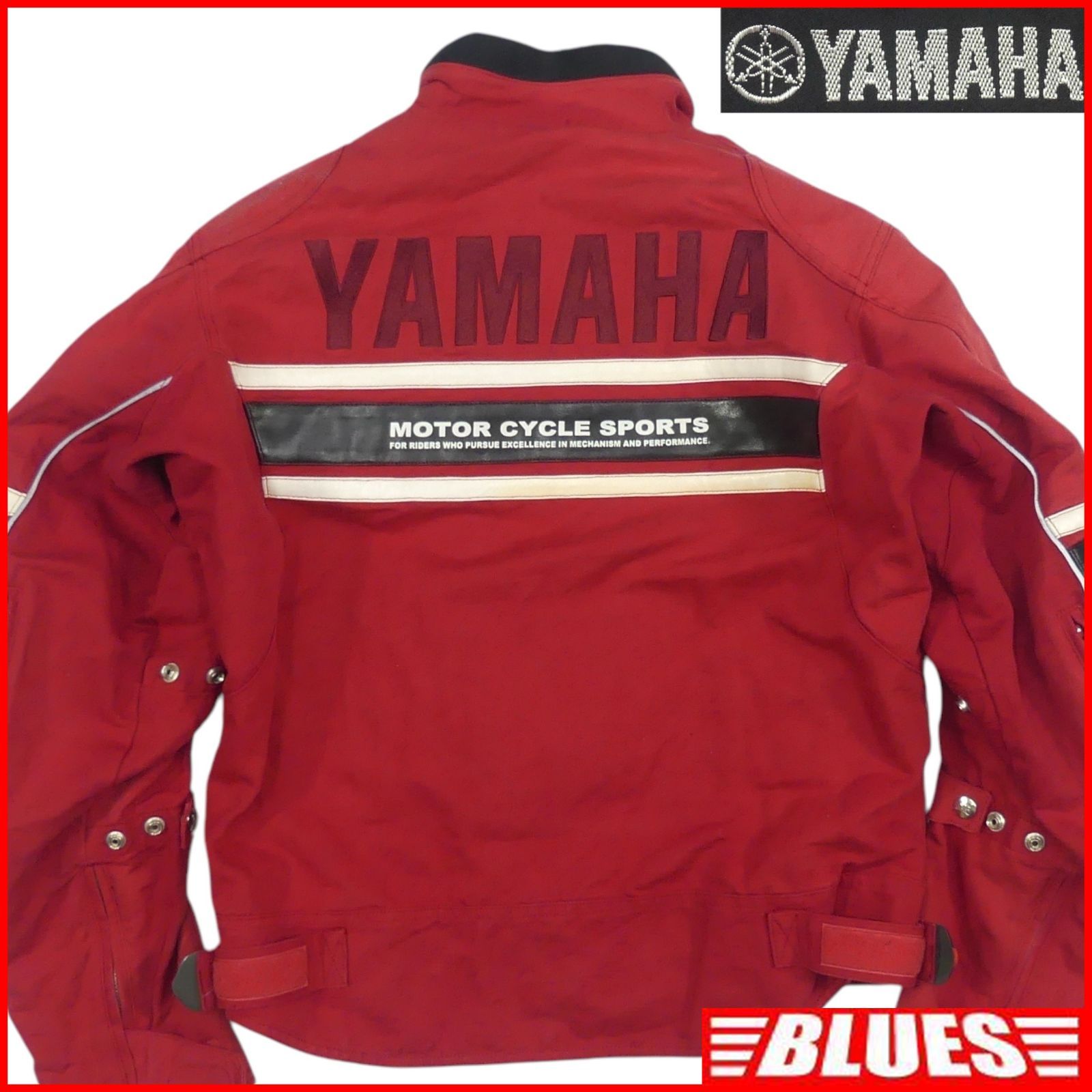YAMAHA ヤマハ レーシングジャケット ライダース L 赤 メッシュ 