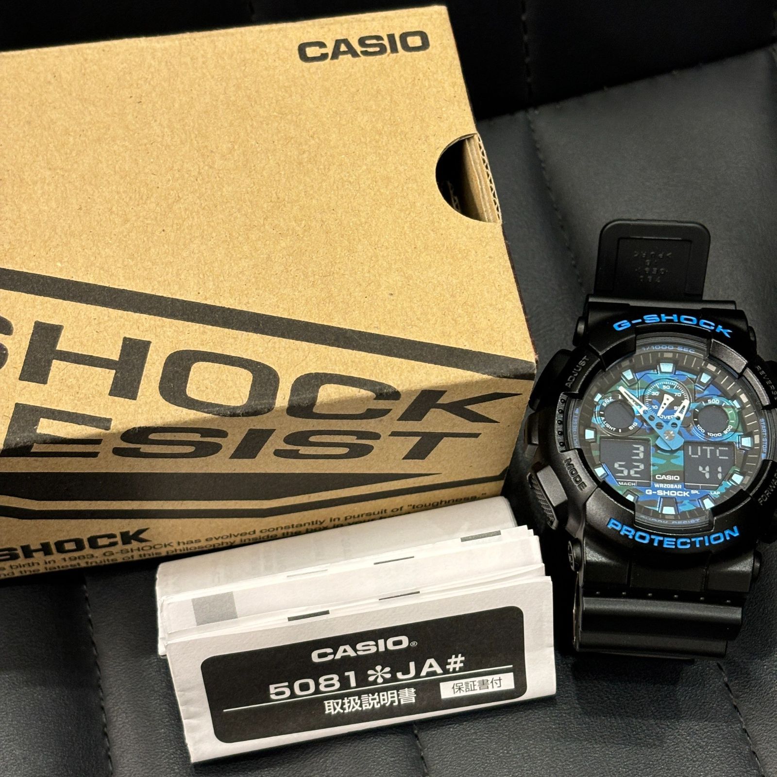 ΩNA4127 電池交換済み！CASIO カシオ G-SHOCK ジーショック GA-100CB 