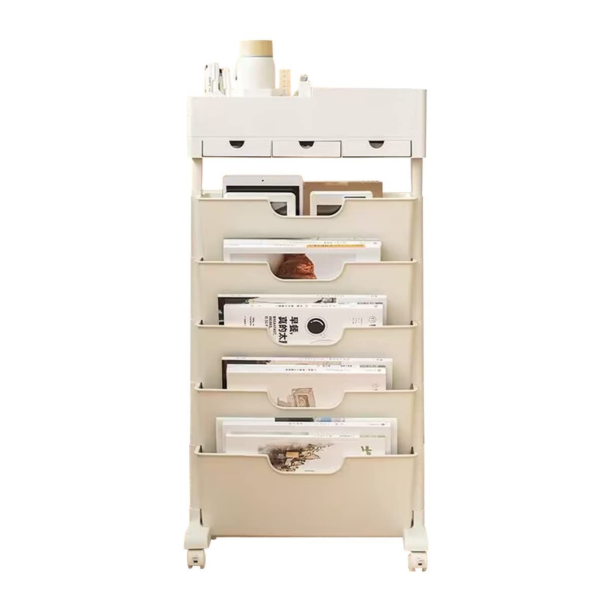 すきまワゴンラック(ハイタイプ) KRA945057ホワイト すきまワゴン