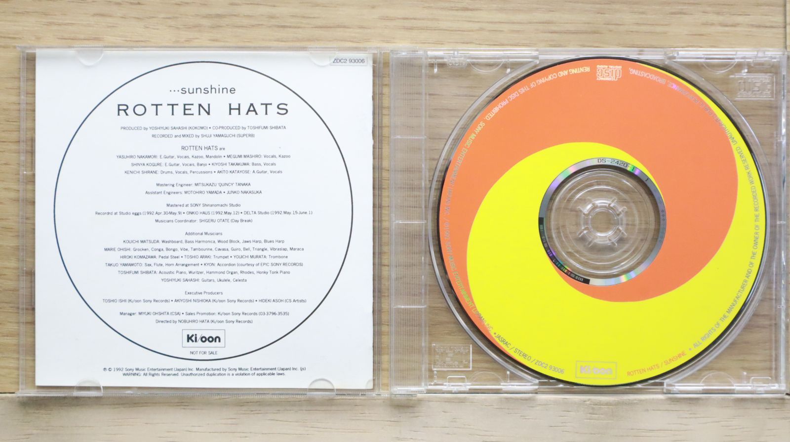 中古CD☆ロッテンハッツ/Rotten Hats□ sunshine GREAT3