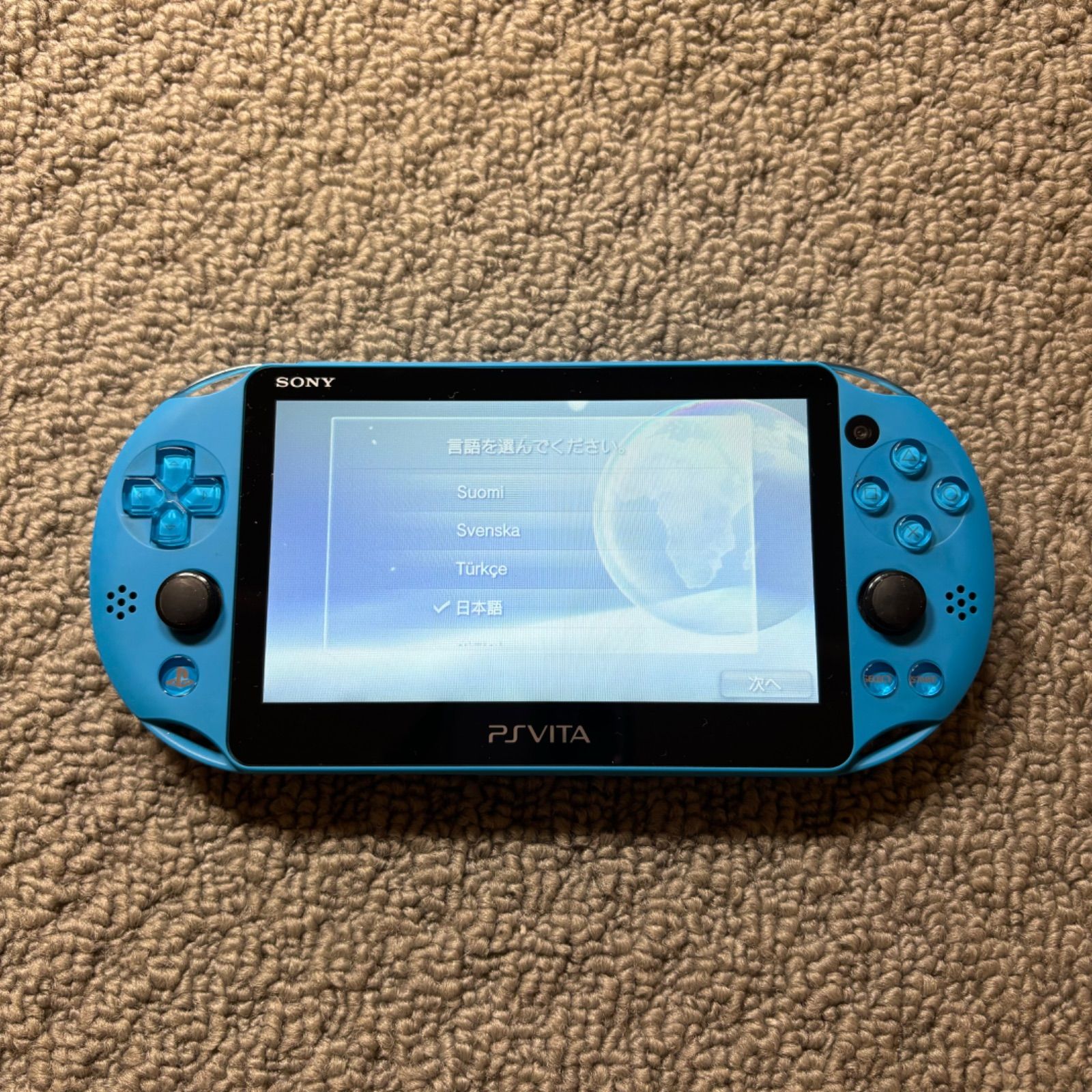 動作確認済】PCH-2000 PlayStationVita psvita PSVITA アクアブルー 