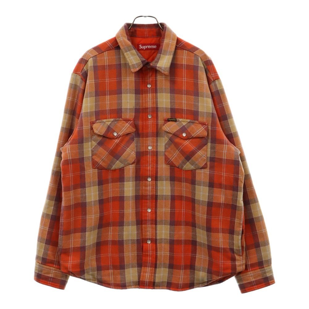 Supreme 24SS Quilted Flannel Snap Shirt supreme 24SS チェック