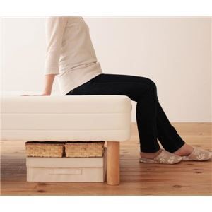 移動ラクラク!分割式ポケットコイルマットレスベッド