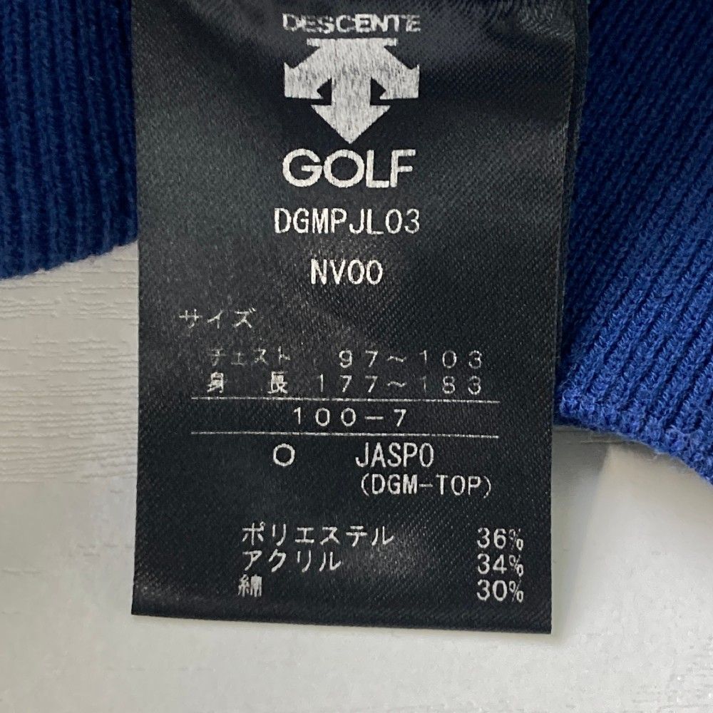 サイズ：O DESCENTE GOLF デサントゴルフ ハーフジップ ニットセーター