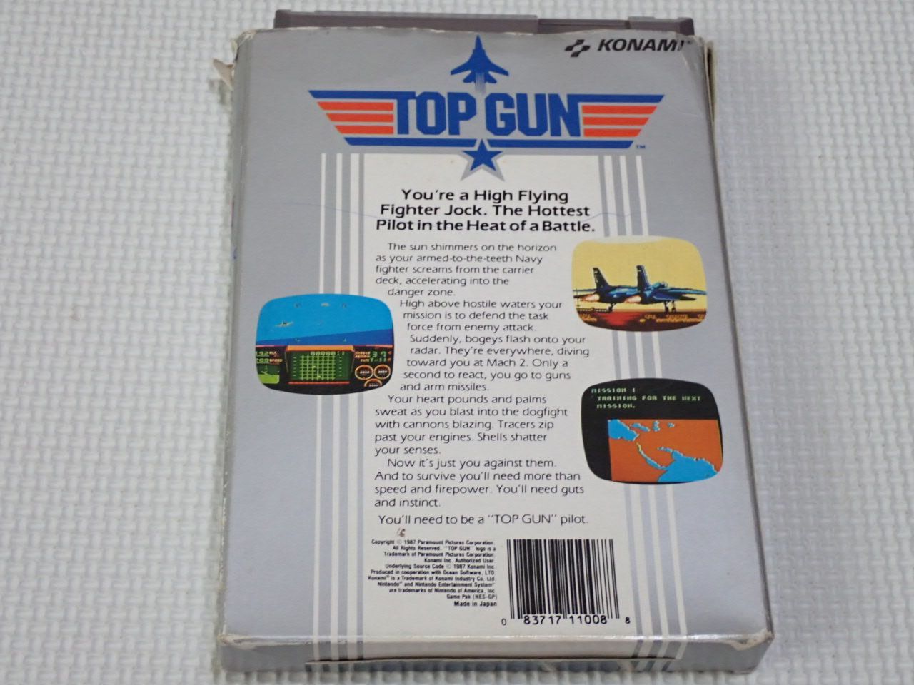 FC★TOP GUN NES 海外版 北米版 端子清掃済 箱傷み FC☆TOP GUN NES 海外版 北米版 端子清掃済 箱傷み☆箱付・説明書付