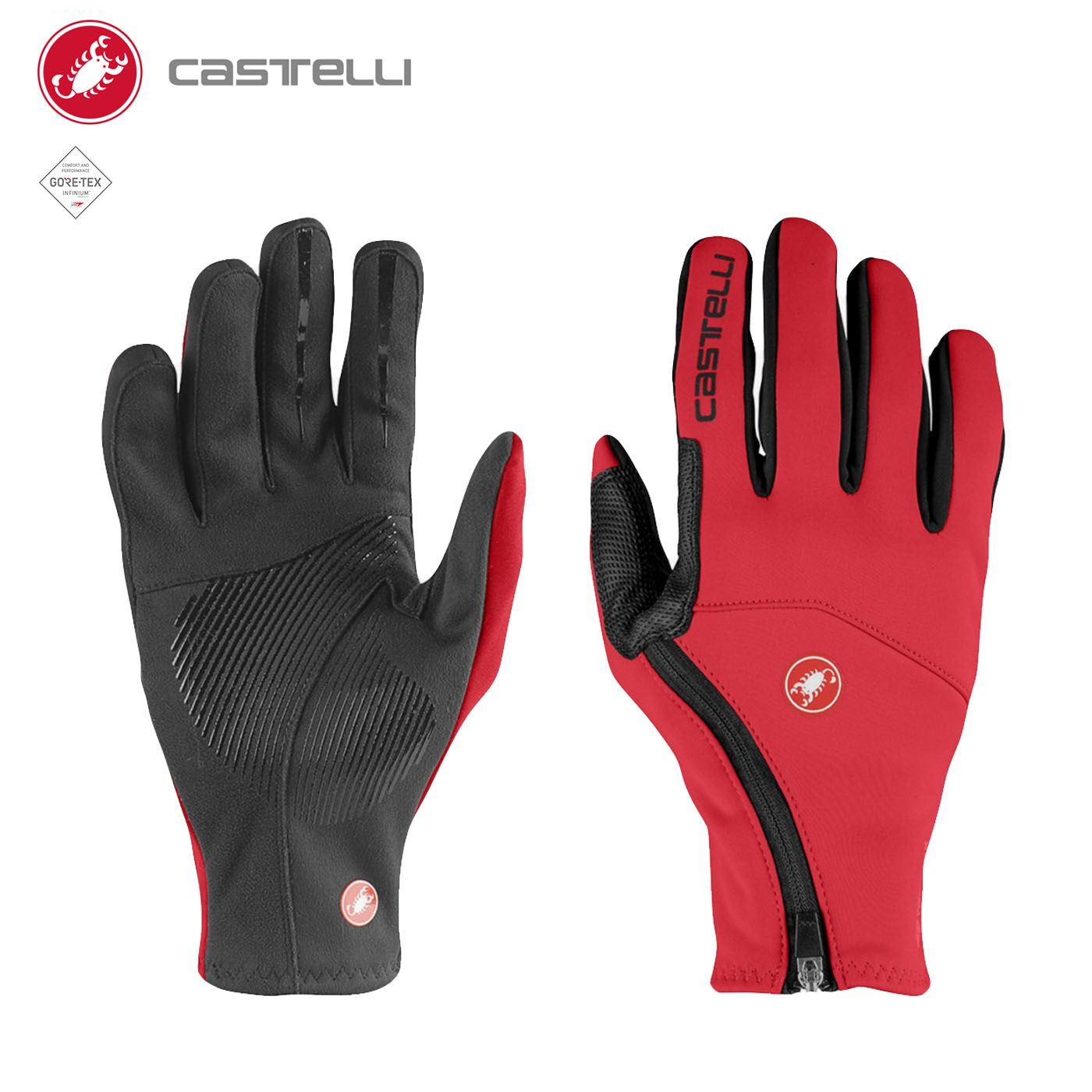 CASTELLI 20533 MORTIROLO GLOVE カステリ モルティローロ 防風 7℃対応 秋冬 長指グローブ BRIGHTFACE_UK