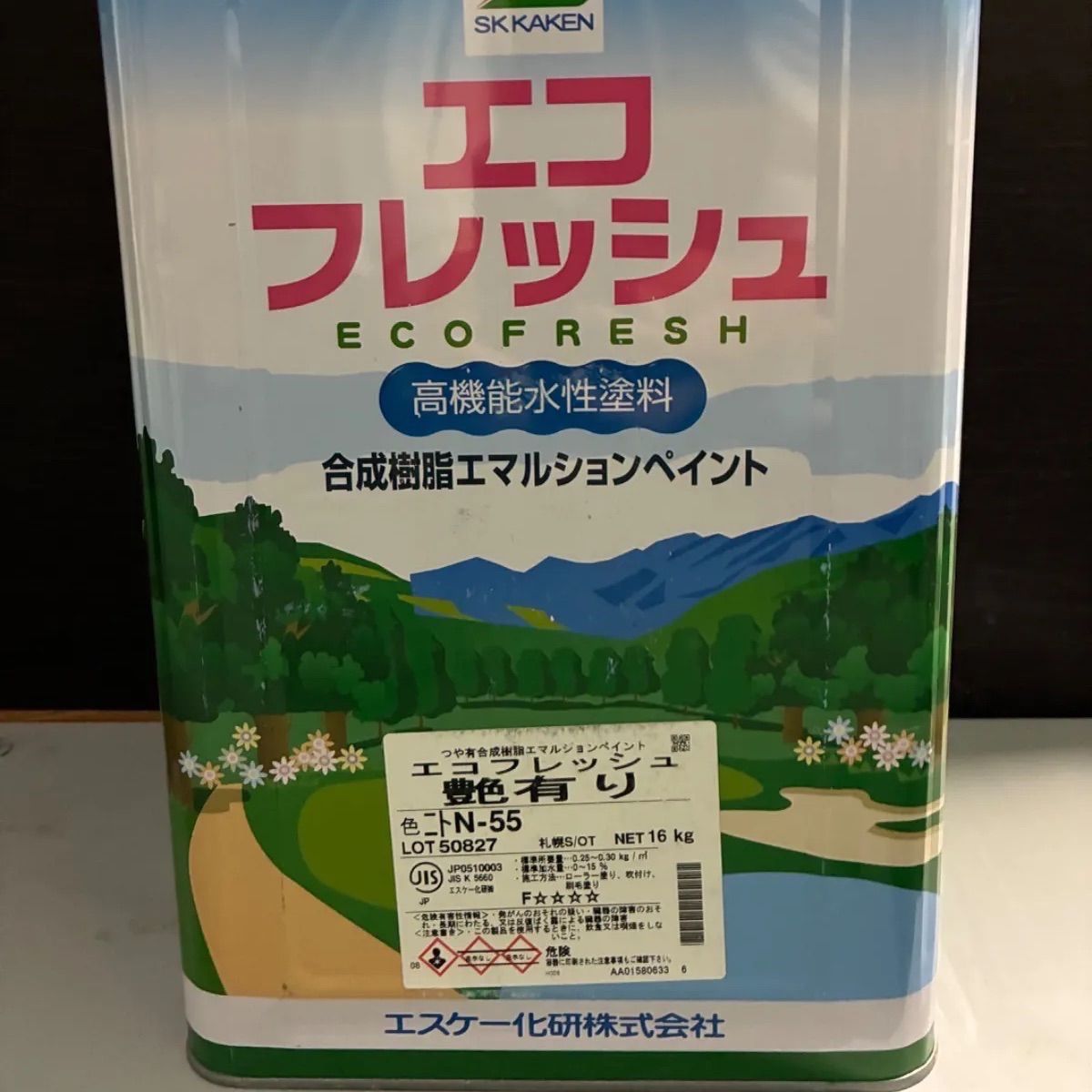 エスケー化研 エコフレッシュ艶有 16Kg 日塗工N55
