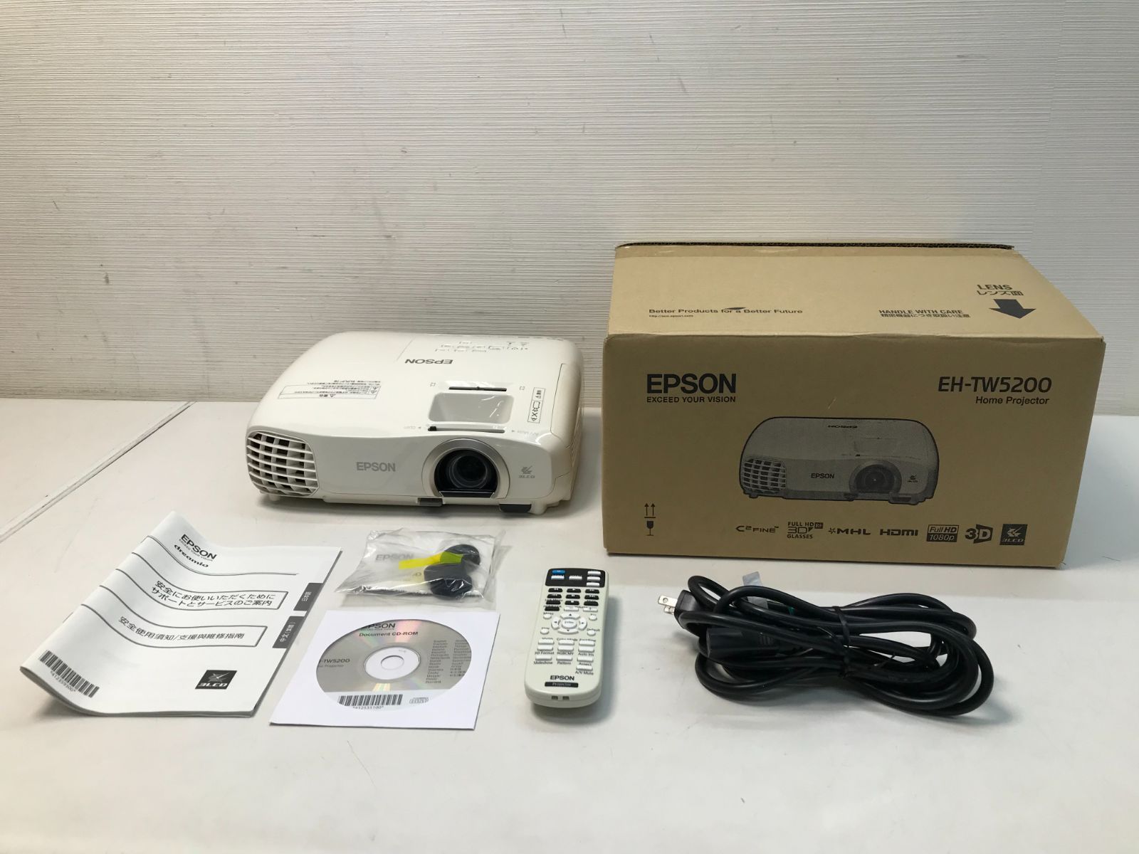 EPSON EH-TW5200 ☆38-521】□中古□EPSON EH-TW5200 プロジェクター