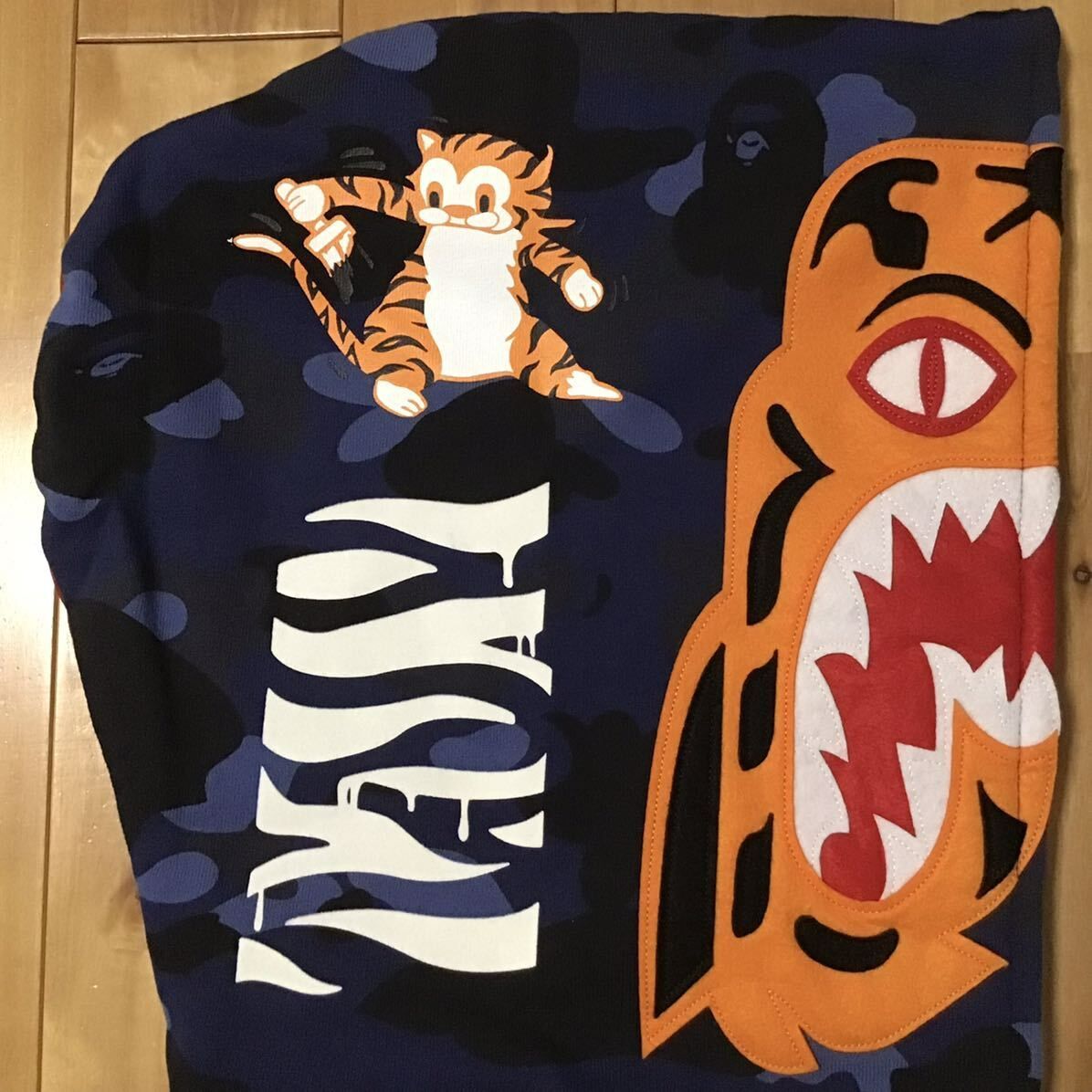 ☆XL☆ Red camo × Blue camo タイガー シャーク パーカー Tiger shark 