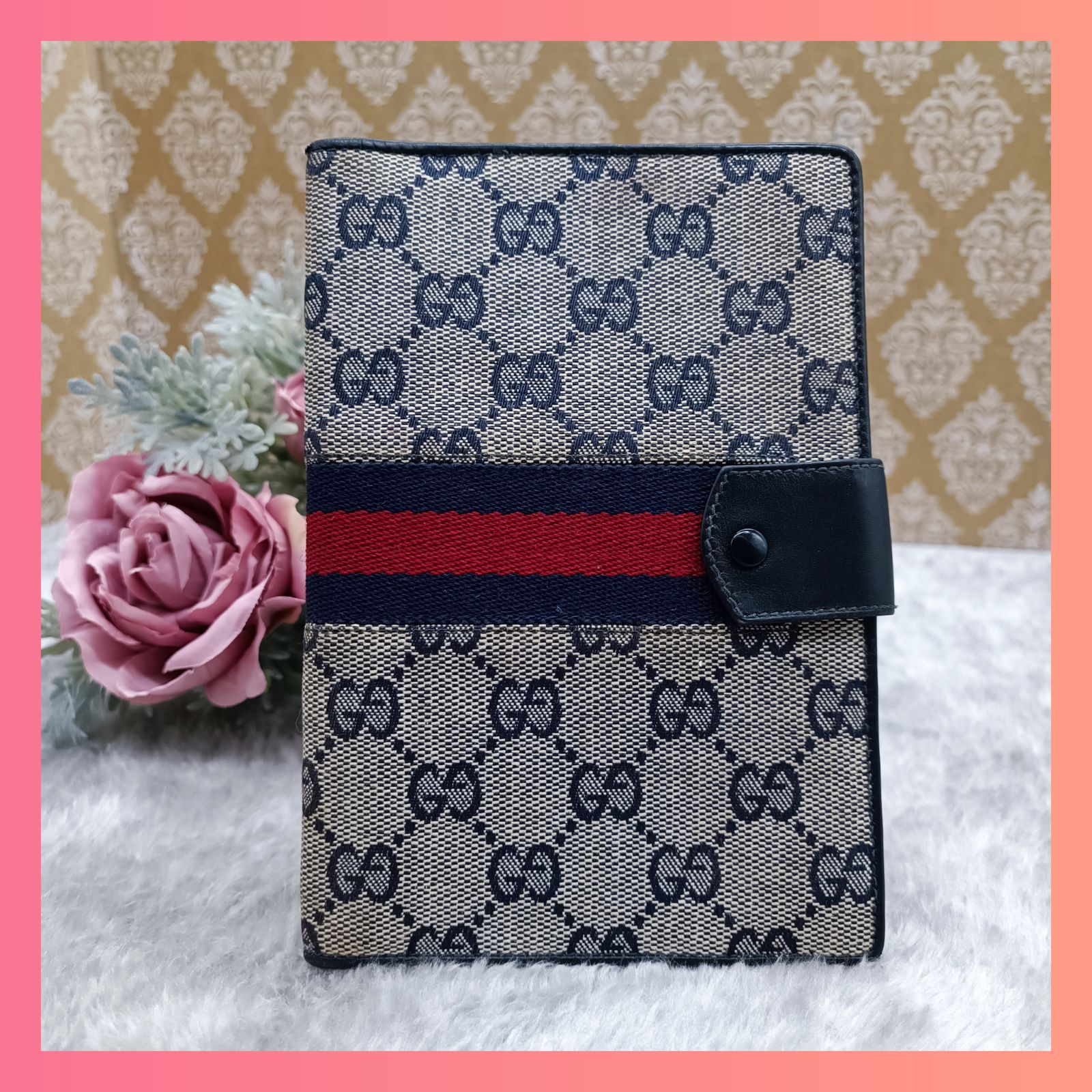 GUCCI 》 グッチ 手帳カバー シェリーライン GGキャンバス 希少 送料 