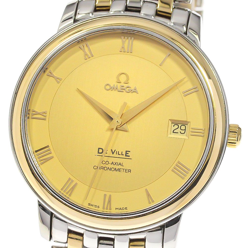 オメガ OMEGA 4374.11 デビル プレステージ コーアクシャル デイト 自動巻き メンズ良品_775758