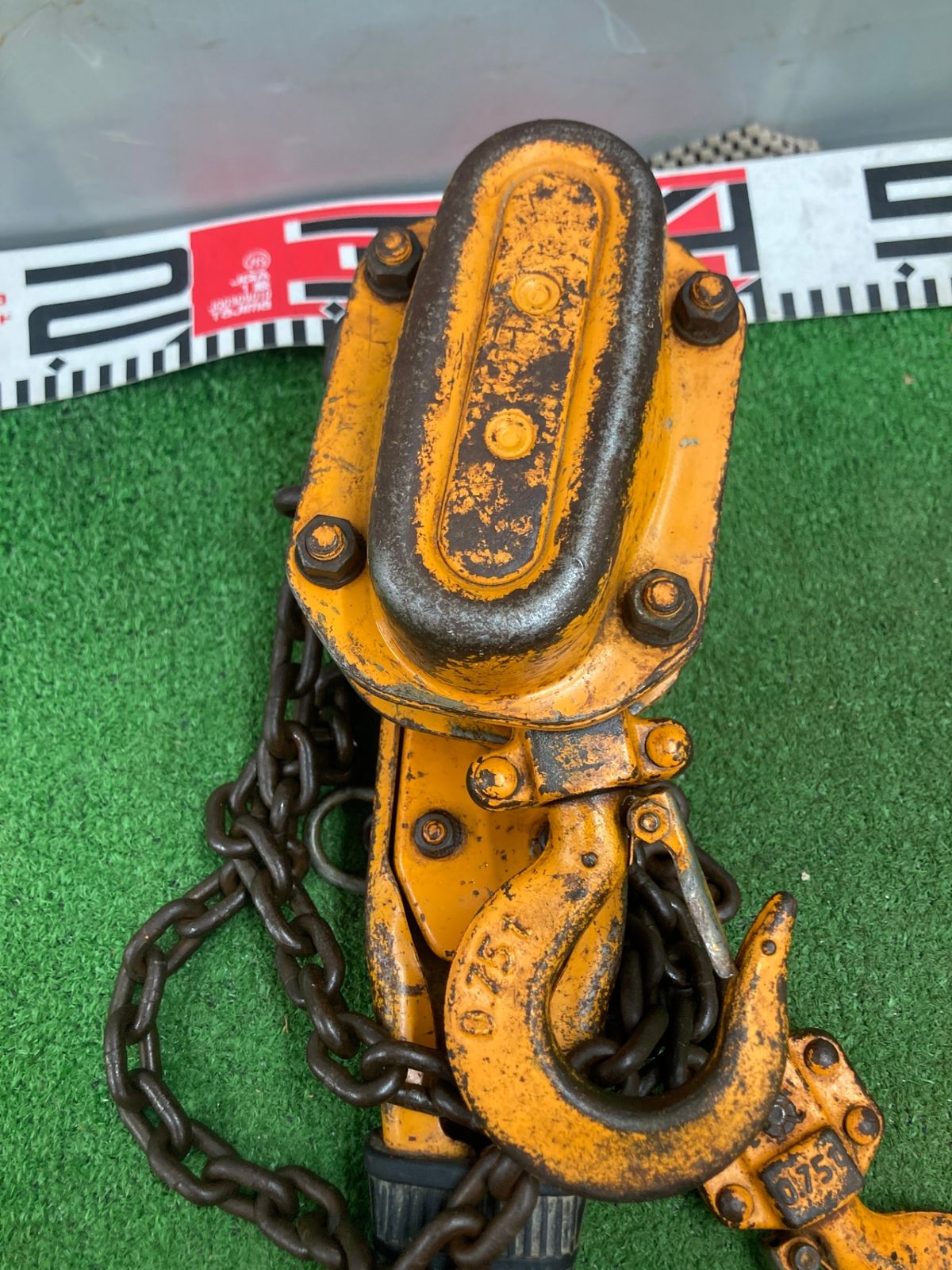 中古品】【0922】☆KITO(キトー) 3/4ton(750kg)レバーブロック