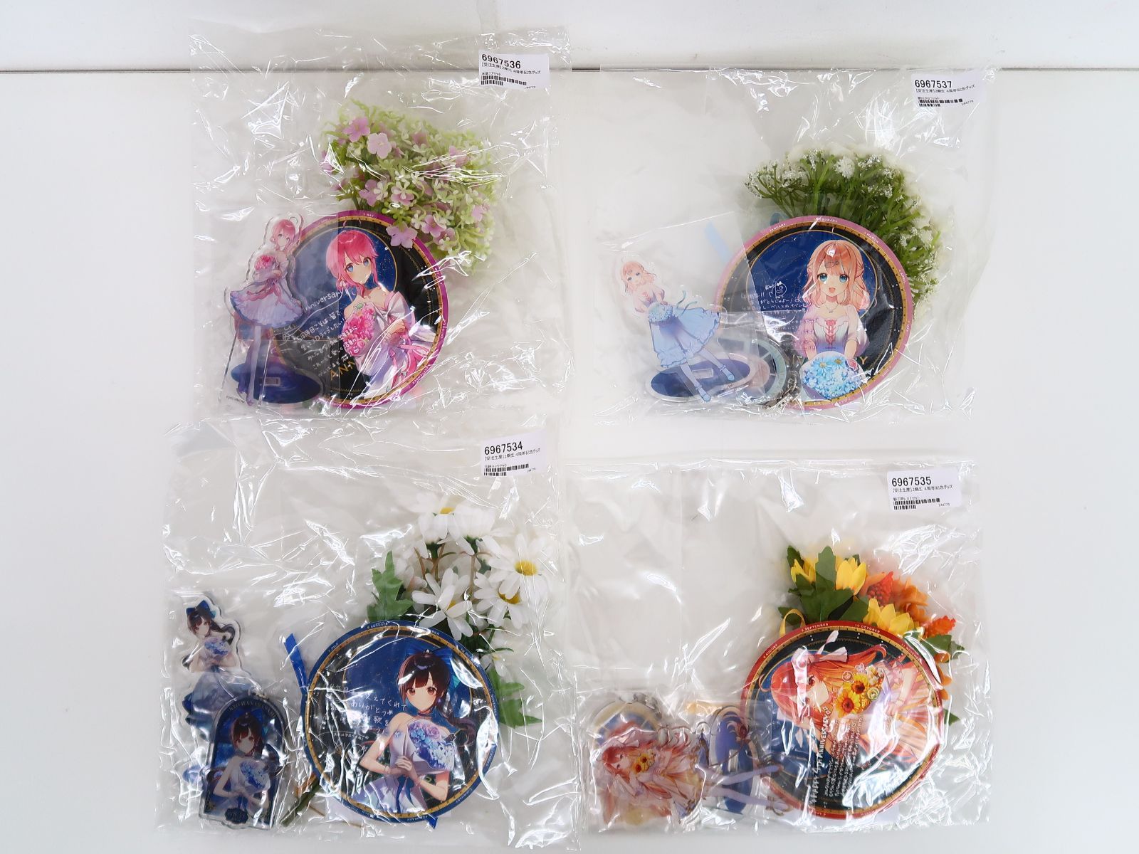 4点セット Re:AcT 2期生 4周年記念グッズ 獅子神レオナ 水瓶ミア 花鋏