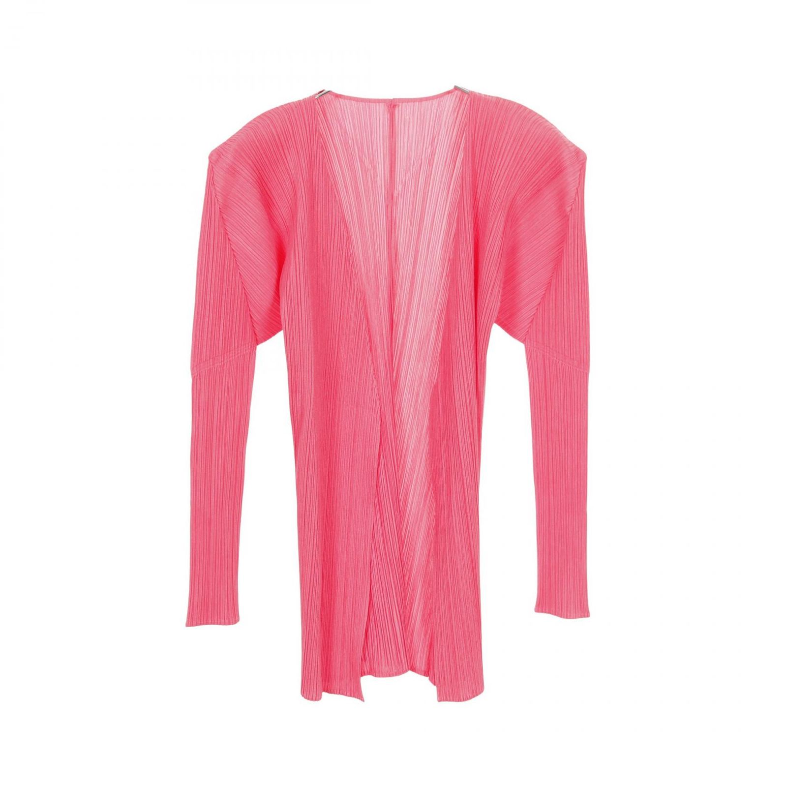 【美品】PLEATS PLEASE 変形 プリーツ メッシュカーディガン 羽織り L99PLEATS PLEASE ISSEY MIYAKEプリーツカーディガン