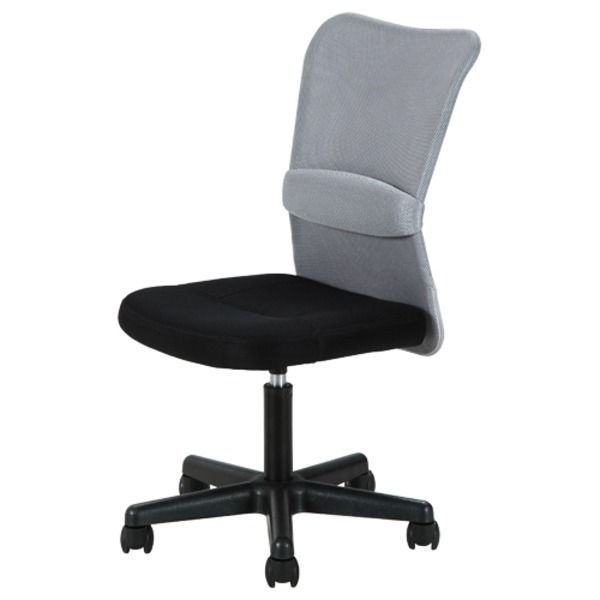 デスクチェア 椅子 |メッシュバックチェアー ハンター ガス圧昇降機能付き キャスター付き GY グレー 灰 代引不可