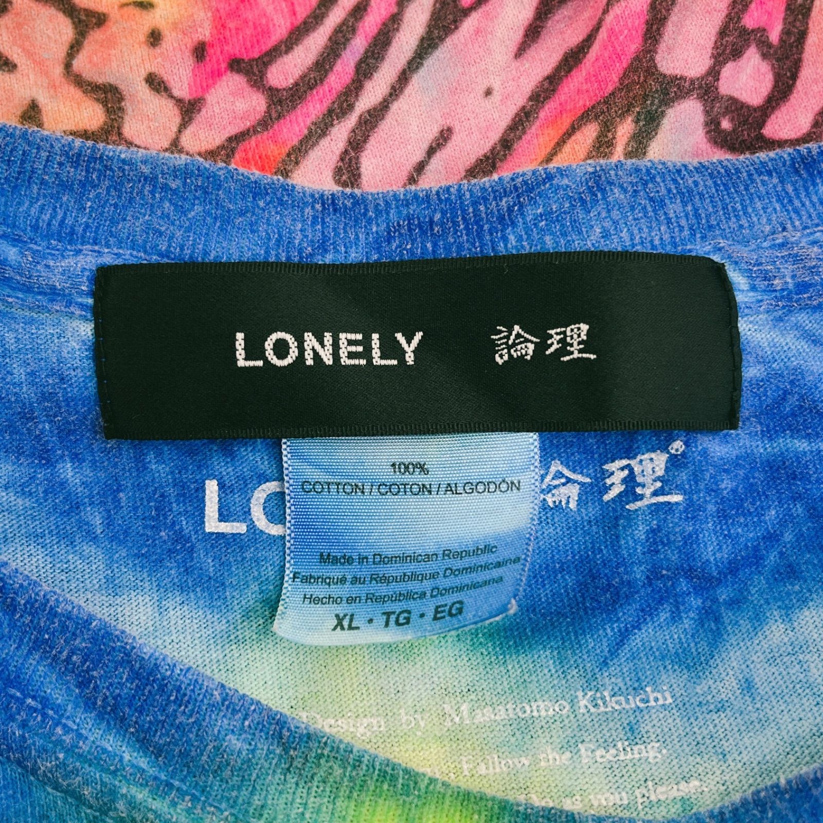 Lonely 論理/ﾛﾝﾘｰ/XL/SS TEE/ｽｶﾙﾎﾞｰﾝ/ﾀｲﾀﾞｲ/Tｼｬﾂ/MULTI/ﾏﾙﾁｶﾗｰ