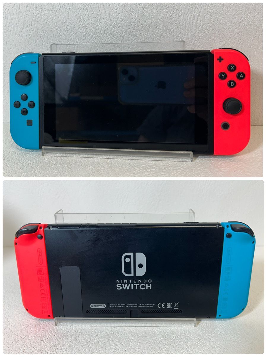 11533-092 任天堂 Nintendo Nintendo Switch 本体 HAC-001 本体 ネオンブルーネオンレッド 通電 済 ジャンク