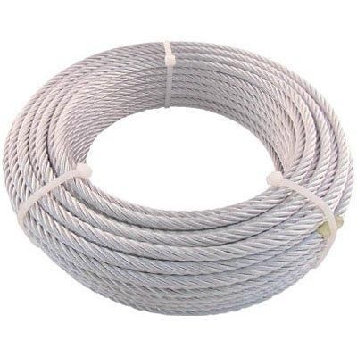 2営業日で発送 TRUSCO トラスコ中山 TRUSCO JIS規格品メッキ付ワイヤロープ 6X19 Φ6mmX30m code 7599498