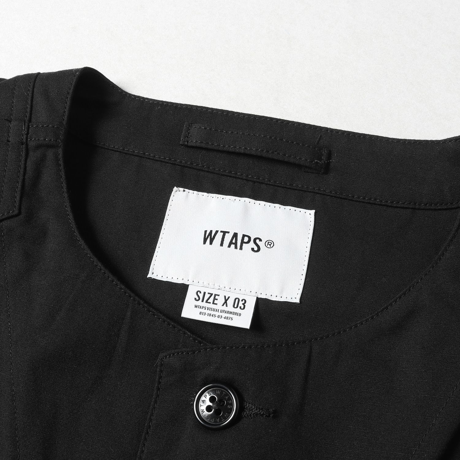 WTAPS ダブルタップス ジャケット ノーカラー ミリタリー シャツ