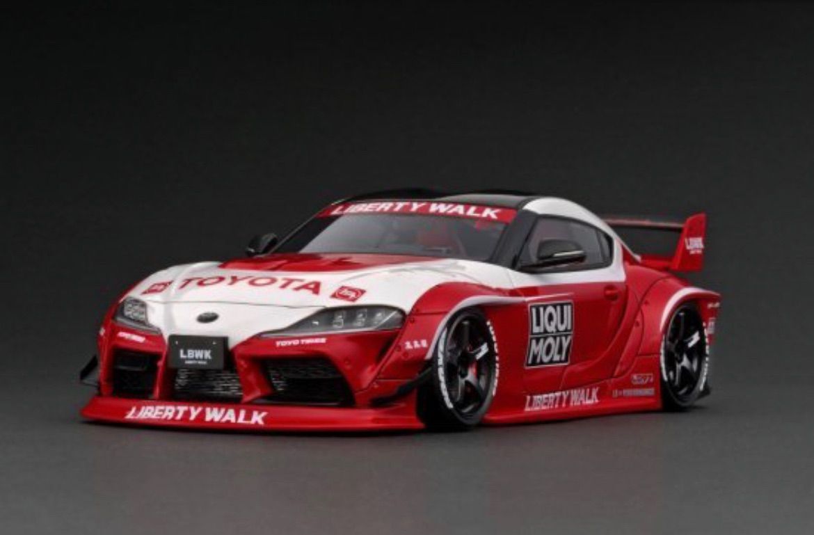 IG2651 1/18 LB-WORKS TOYOTA SUPRA (A90) White/Red イグニッション