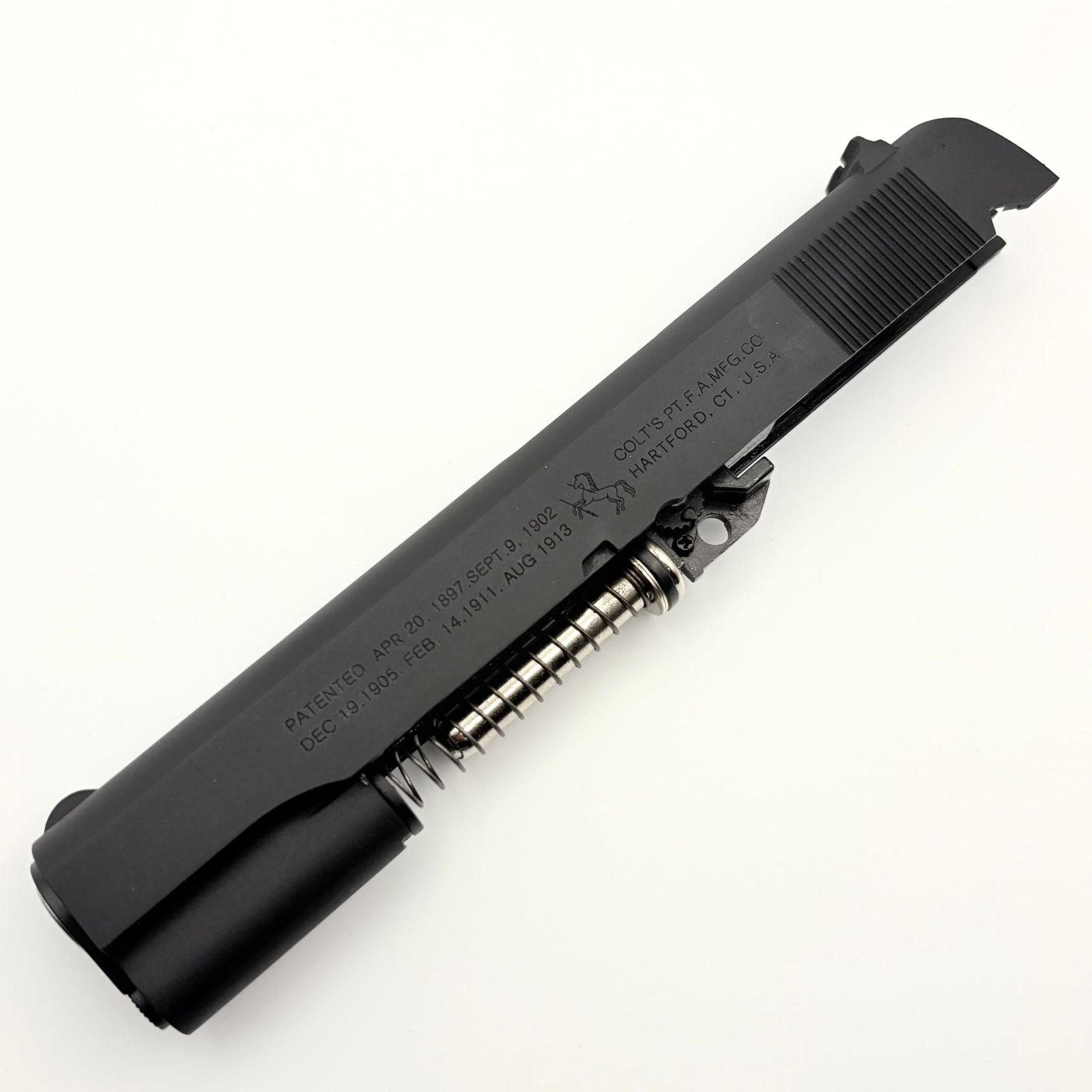 新着商品 WE M1911 コルトガバメント BK 予備スライド一式 リアル刻印