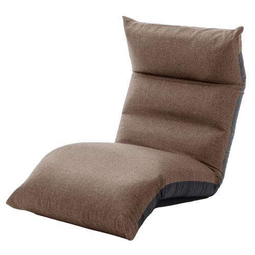 背折れタイプ ポケットコイル入り 脚部上下可動 ブラウン ARCH NO A1147pr-640BR WARAKU 座椅子 セルタン