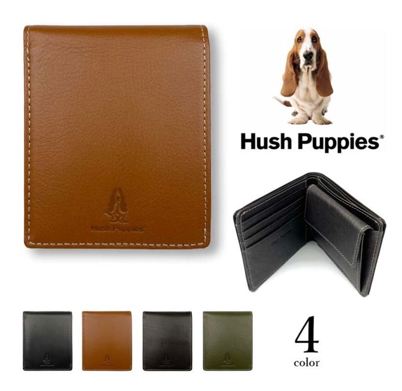 Olive☆ページ★ 全4色 Hush Puppies ハッシュパピー リアルレザー バイカラー 二