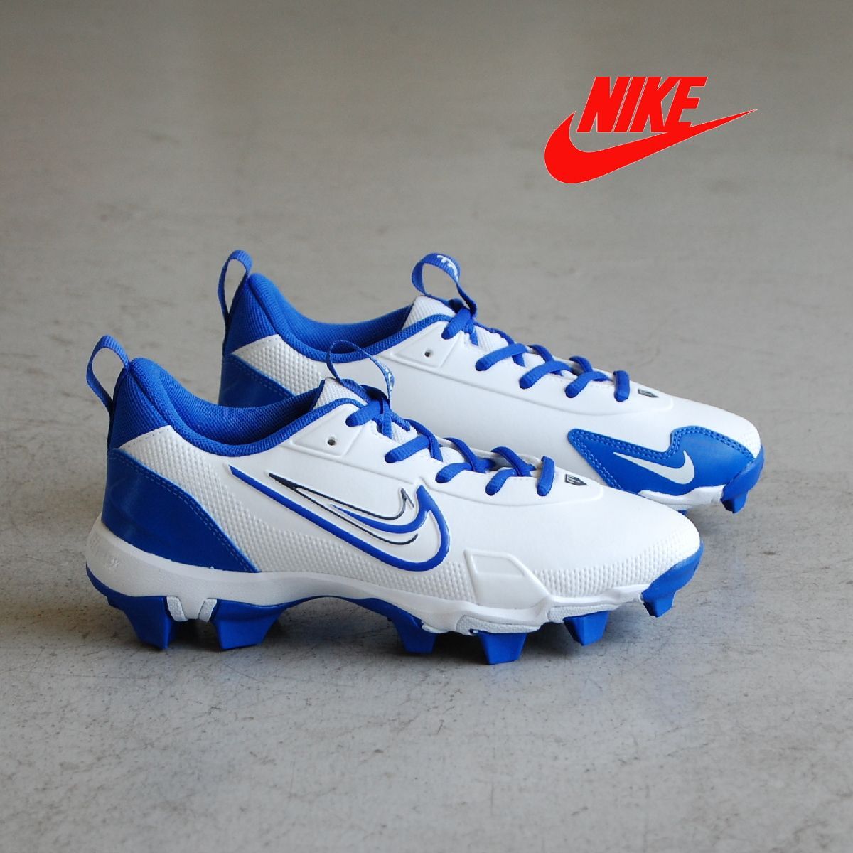 NIKE Force Trout 9 Keystone BG White|Hyper Royal ナイキ フォース トラウト 9 キーストーン ホワイト ブルー 白 青 野球 スパイク ジュニア 少年 USA 海外