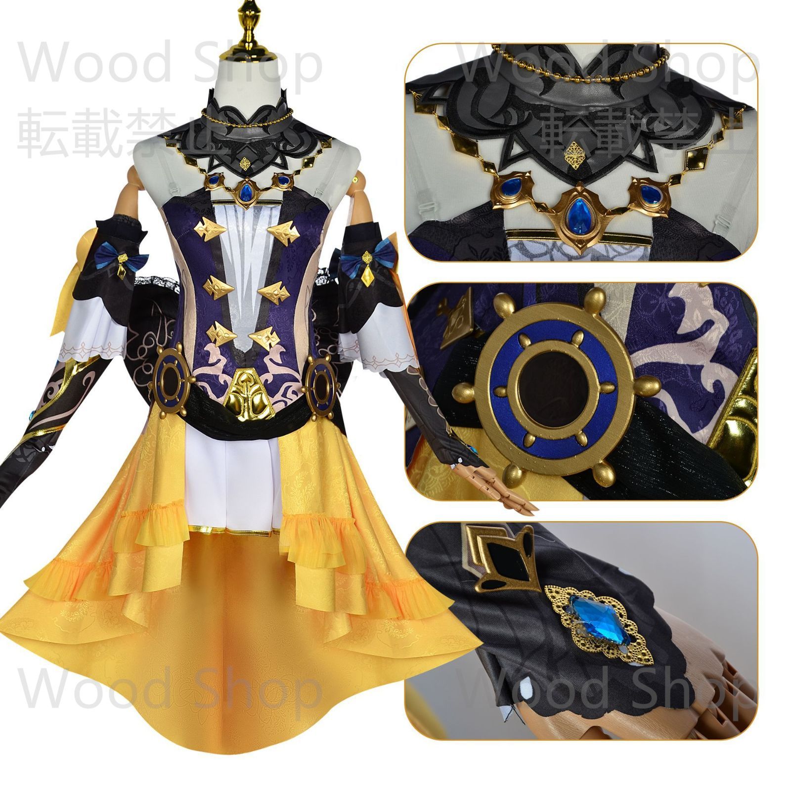 原神 GENSHIN Navia ナヴィア コスチューム キャラクター コスチューム cosplay cos コスプレ衣装 アップグレードセット ウィッグ 靴付き