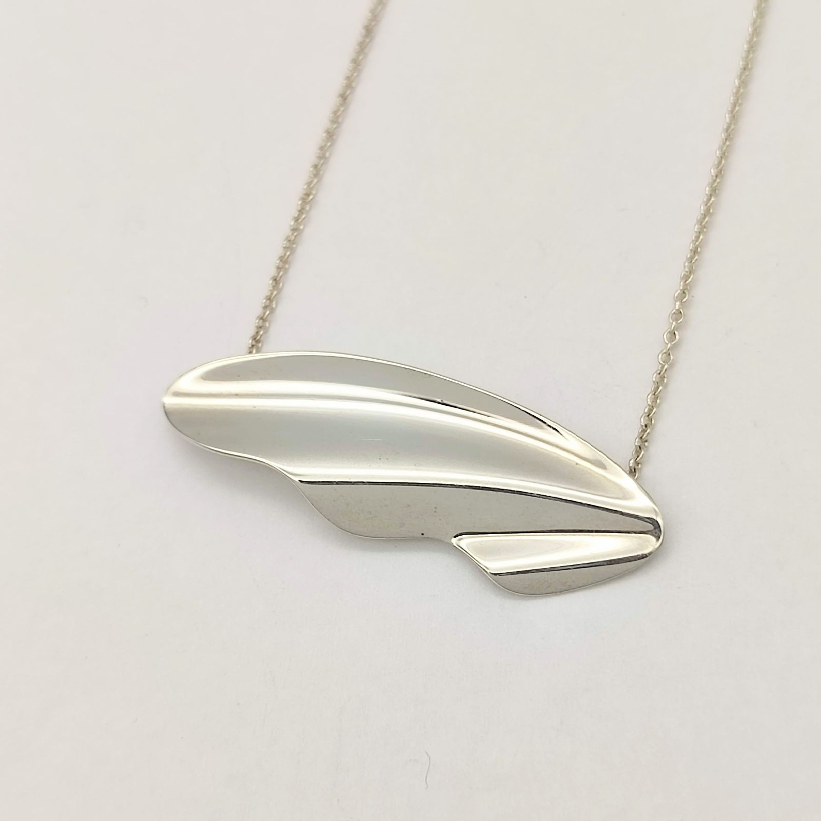 TIFFANY ハイタイド ネックレス フェザー シルバー J256074 TIFFANY ハイタイド ネックレス フェザー シルバー J256074