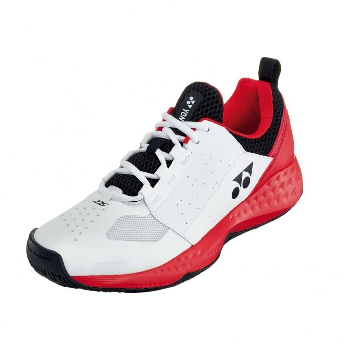 【新品・5営業日で発送】YONEX ヨネックス パワークッション106 (SHT106) 色 : ホワイト／レッド サイズ : 27.0 