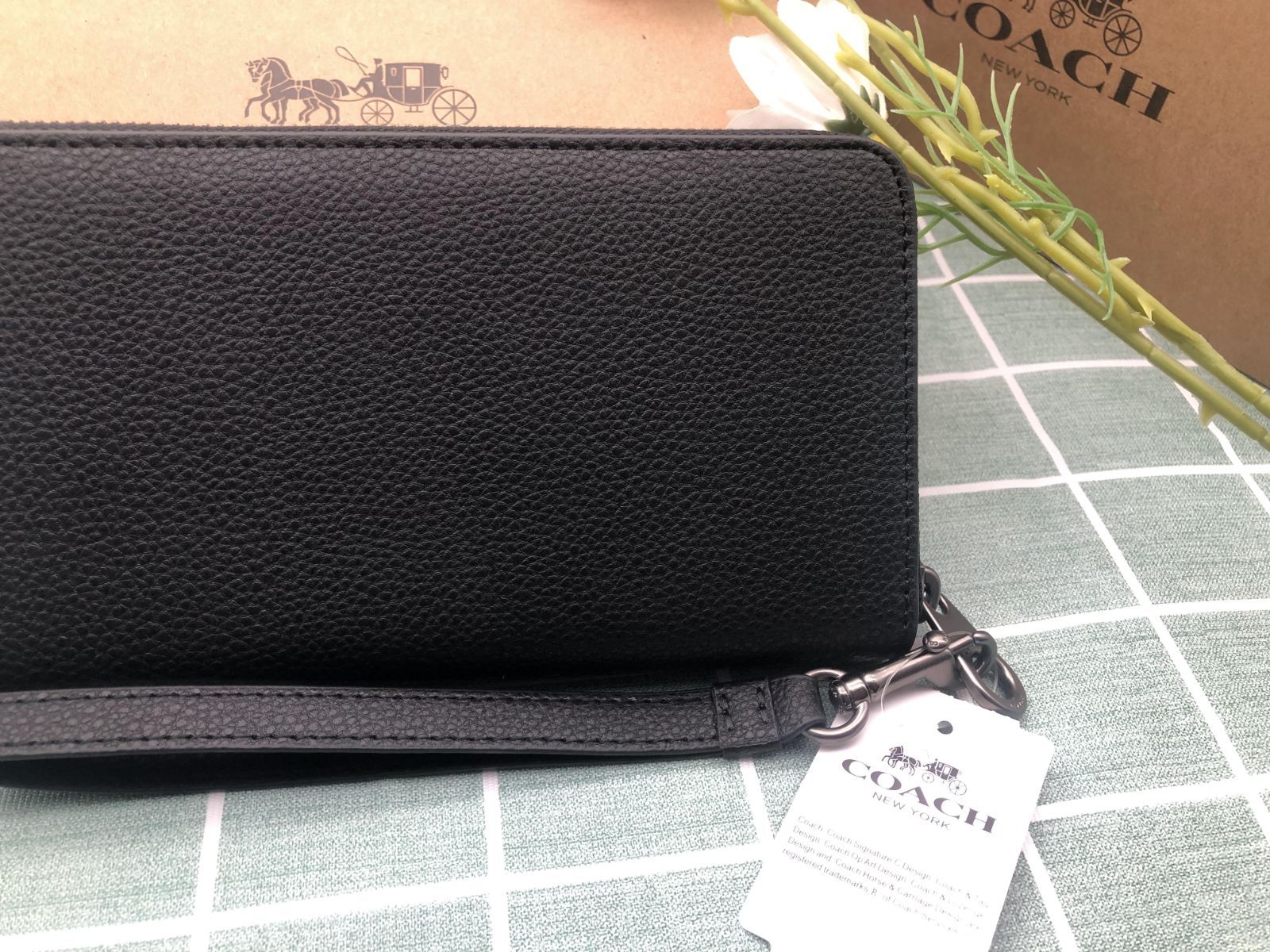 COACH コーチ 財布 長財布 馬車 メンズ レディース クーポン ギフト 