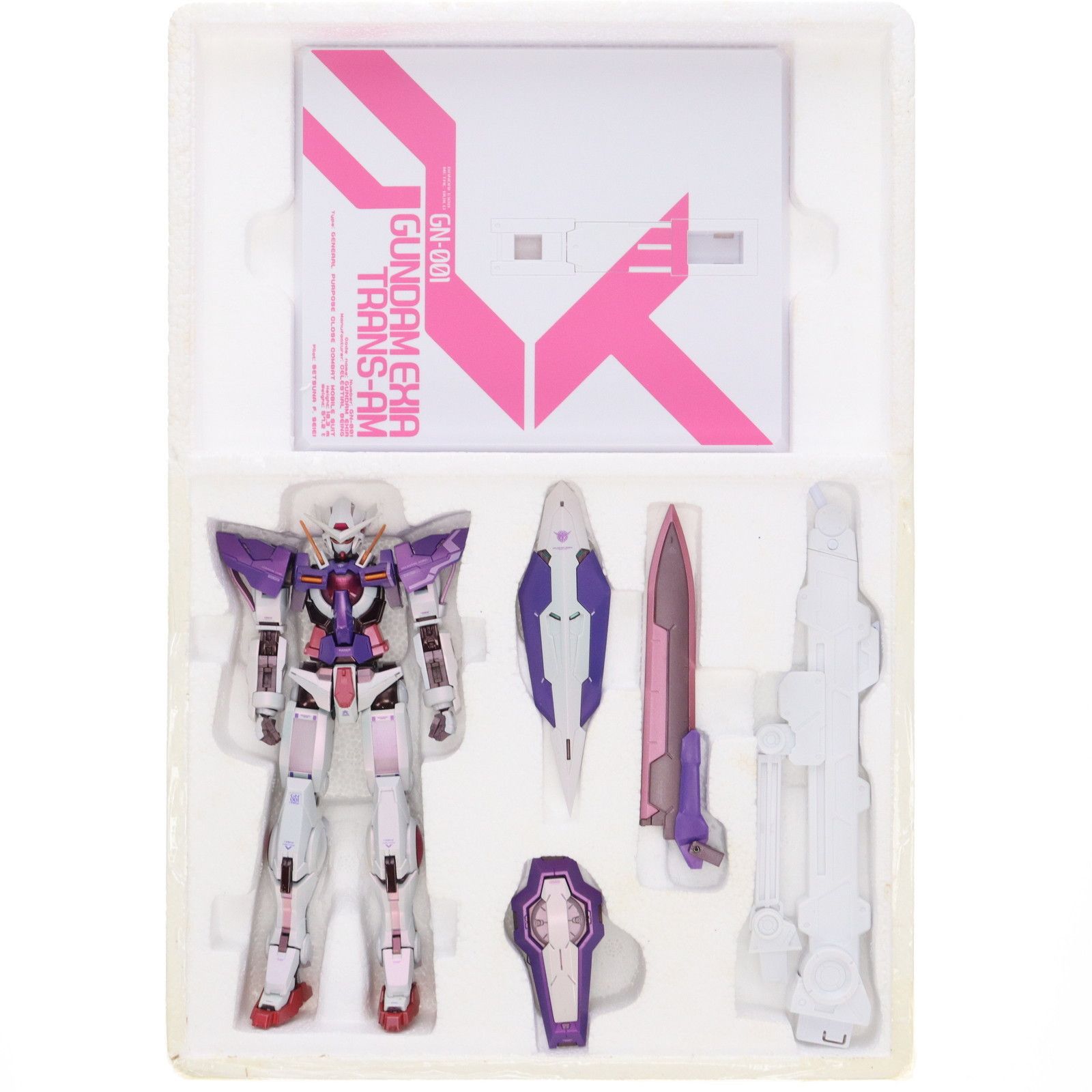 BANDAI - L BUILD ガンダムエクシア トランザムVer. 機動戦士ガンダム00(ダブルオー) 完成品 可動フィギュア 魂ネイション2013&amp;魂ウェブ商店限定 バンダイ 中古】フィギュア METAL BUILD ガンダムエクシア トランザムVer