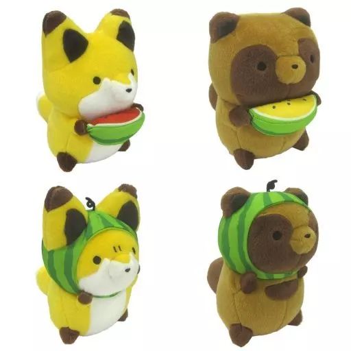 【4種】タヌキとキツネ 風鈴～涼しげな昼さがり～ 　ぬいぐるみ同梱可 タヌキとキツネ ぬいぐるみ 涼しげな昼さがり 全４種 コンプ セット